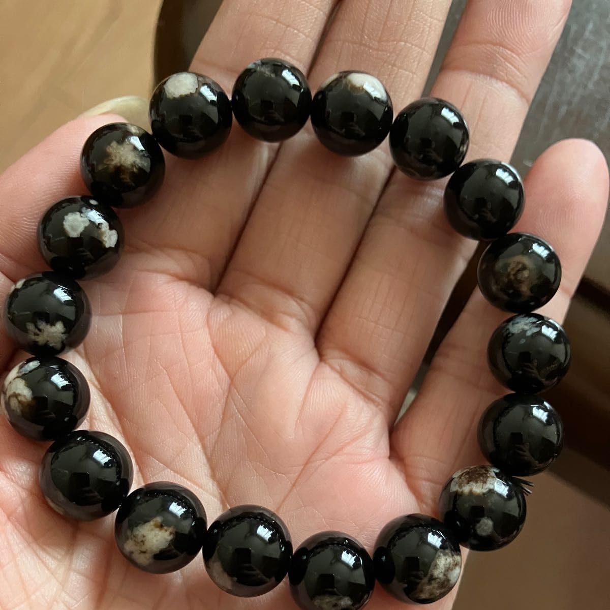 専用です♡新作♡黒桜瑪瑙どんころ＆グレー桜瑪瑙ブレス 専用です♡新作♡黒桜瑪瑙どんころ＆グレー桜瑪瑙ブレス 専用